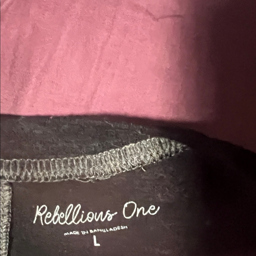 Rebellious One Black Muscle Tank with Multicolor "Sun Chaser" Graphic - Picture 2 of 2